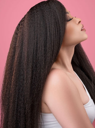Brazilian kinky straight 1b human hair