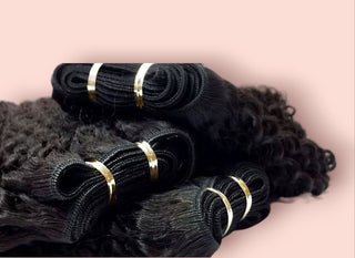 4c weft human hair extensions kinky curls